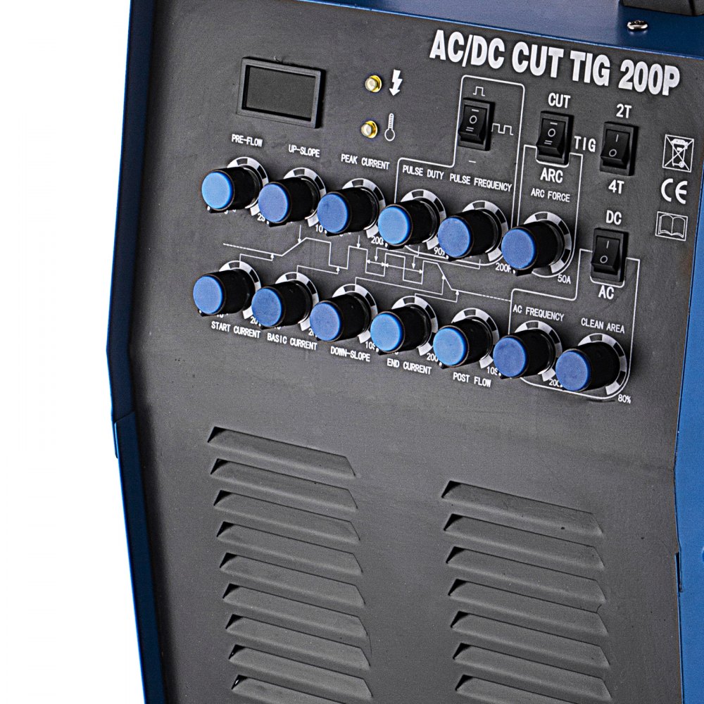 Schweißgerät Ac/dc Wig Tig 200 A Puls E-hand 50 A Plasmaschneidgerät Igbt Hf