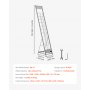 VEVOR Brochure Display Rack, 10 Pockets Magazine Literature Display Stand, Portable Floor Standing Magazine Rack, Metal Newspaper Catalog Holders for Shop, Exhibitions, Office, Trade Show, Silver