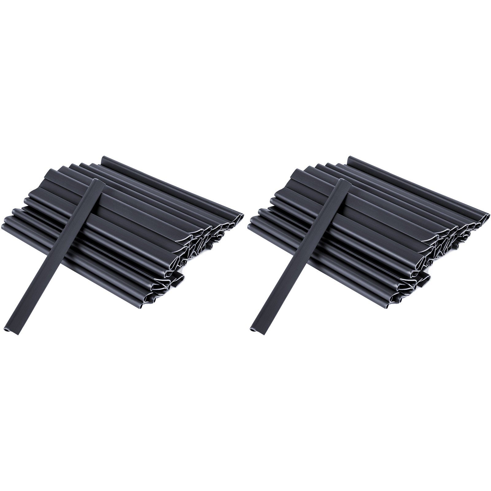 Vevor 2x70m Pvc Sichtschutz Streifen Doppelstabmatten Sichtschutzfolie Anthrazit