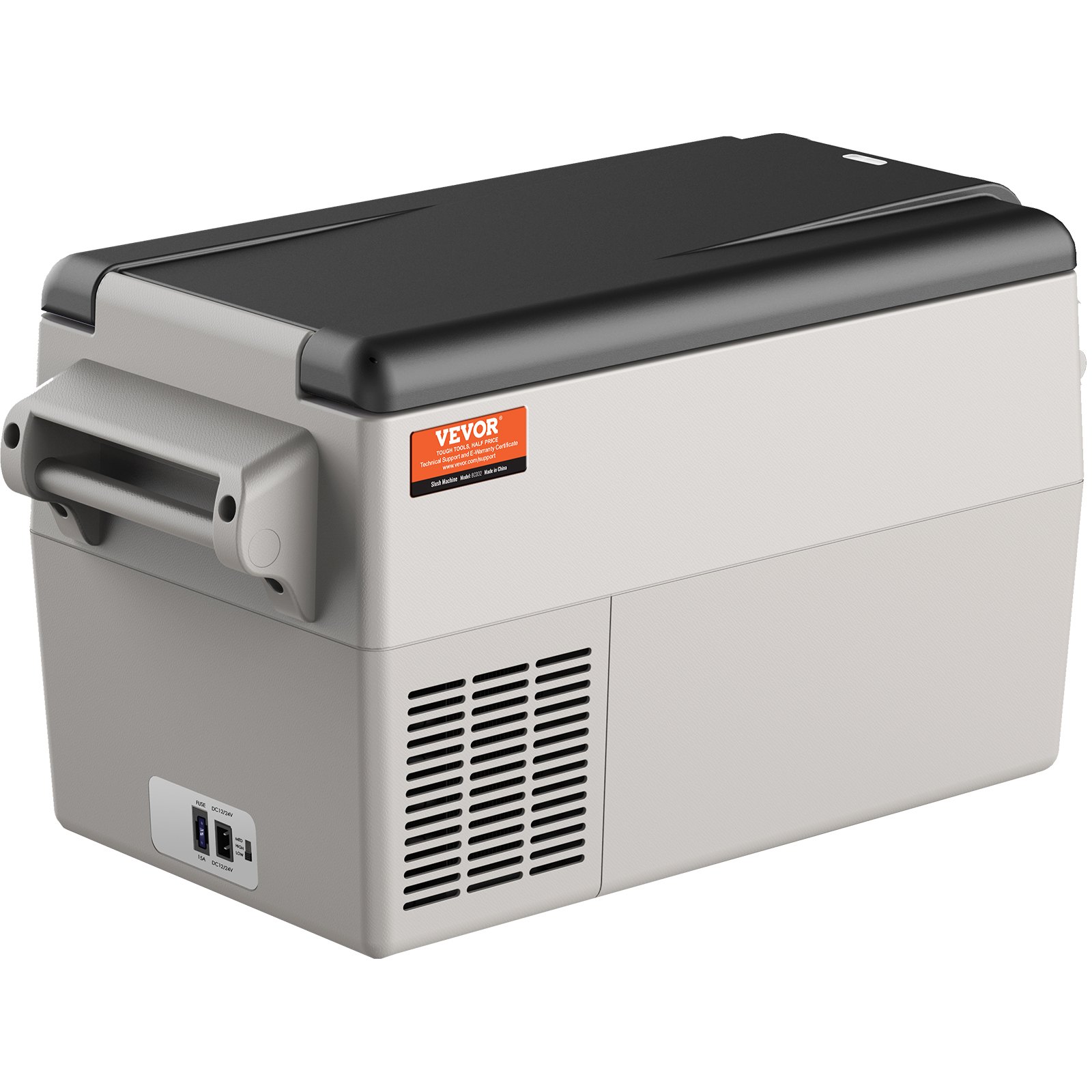 VEVOR Autokühlschrank, 12-Volt-Autokühlschrank, Tragbarer 32-Liter-Gefrierschrank mit zwei Zonen, einstellbarer Bereich von -4 ℉ bis 50 ℉, 12/24 V DC und 100-240 V AC-Kompressorkühler Outdoor