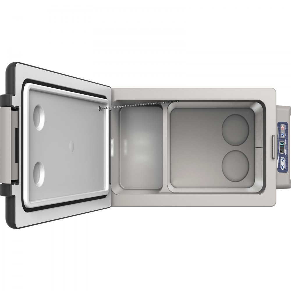 VEVOR Autokühlschrank, 12-Volt-Autokühlschrank, Tragbarer 42-Liter-Gefrierschrank mit zwei Zonen, Einstellbarer Bereich von -4 ℉ bis 50 ℉, 12/24 V DC und 100-240 V AC-Kompressorkühler Outdoor