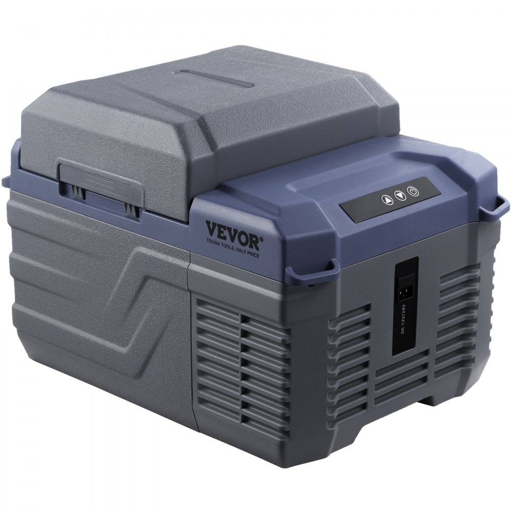 VEVOR Autokühlschrank, 12-Volt-Autokühlschrank, tragbarer 12-Liter-Einzelzonen-Gefrierschrank, einstellbarer Bereich von -4℉ bis 68℉, 12/24 V DC und 100-240 V AC-Kompressorkühler für Outdoor, Camping, Wohnmobil