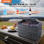 VEVOR Tragbarer Kühlschrank Gefrierfach Auto 32L Dual Zone 60W Kühlbox Camping