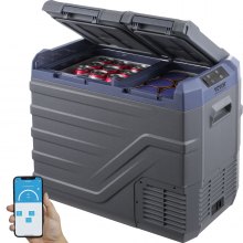 VEVOR Tragbarer Kühlschrank Gefrierfach Auto 40L Dual Zone 60W Kühlbox Camping