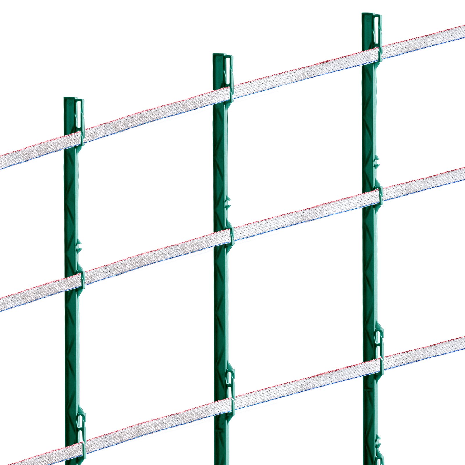 VEVOR Elektrozaunband, 1640 Fuß 500 m Polytape-Zaun-Heißdraht, 3/4 Zoll Breite, 6 Edelstahlstränge für zuverlässige Leitfähigkeit, UV- und Rostbeständigkeit, tragbarer Polydraht für Pferde und Rinder