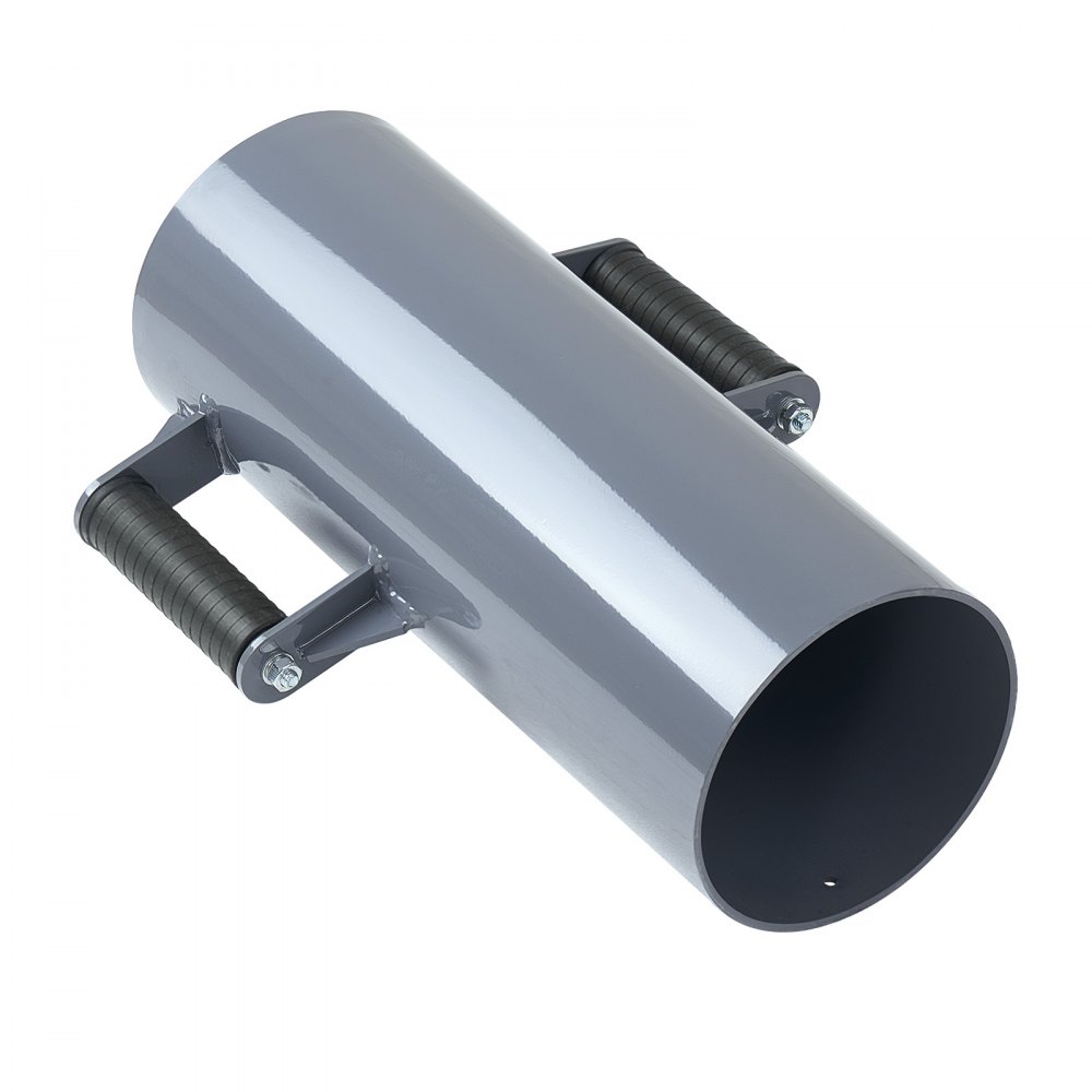 VEVOR Pfahlramme, Handramme mit 2 Handgriffen, Pfostenramme für Holzzäune, Zaunpfahlramme für T-Pfosten mit Innendurchmesser bis zu 15,5 cm, Ideal für Bauernhof, Garten, Hof, 430x308x165,5 mm