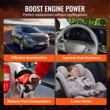 VEVOR Turbolader mit Dichtungssatz Turbolader Ersatz für Automotoren kompatibel mit 2,5 L – 6 L Hubraum, hitzebeständiger Motor-Turbolader mit K418-Legierungslaufrad