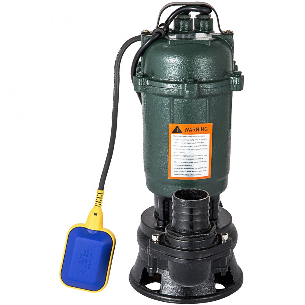 0,5 Kw Schmutzwasserpumpe Fäkalienpumpe ø50mm Güllepumpe Abwasserpumpe Hot