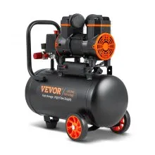 VEVOR 4,8 Gallonen-Luftkompressor, 1,2 PS, 2,2 CFM bei 90 PSI, ölfreier Luftkompressortank und max. 116 PSI Druck, 70 dB ultraleiser Kompressor für Autoreparatur, Reifenbefüllen, Spritzlackieren, Nageln von Holzarbeiten