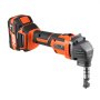 VEVOR Metallknabber Blechknabber kabellos mit Akku (4000 mAh), Blechschneider mit effizientem bürstenlosem Motor (2200 U/min) & Kunststoffkoffer, zum Schneiden von Stahlplatten & Aluminiumplatten