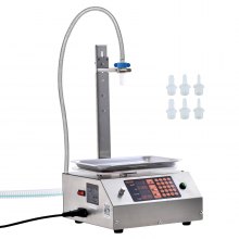 VEVOR Flüssigkeitsfüllmaschine, 30–15000 g Wiegekapazität, automatische Flaschenfüllmaschine, Abfüllmaschine, digitale Steuerung für Milch, Wasser, Öl, Wein, Getränke, Reinigungsmittel, Shampoo