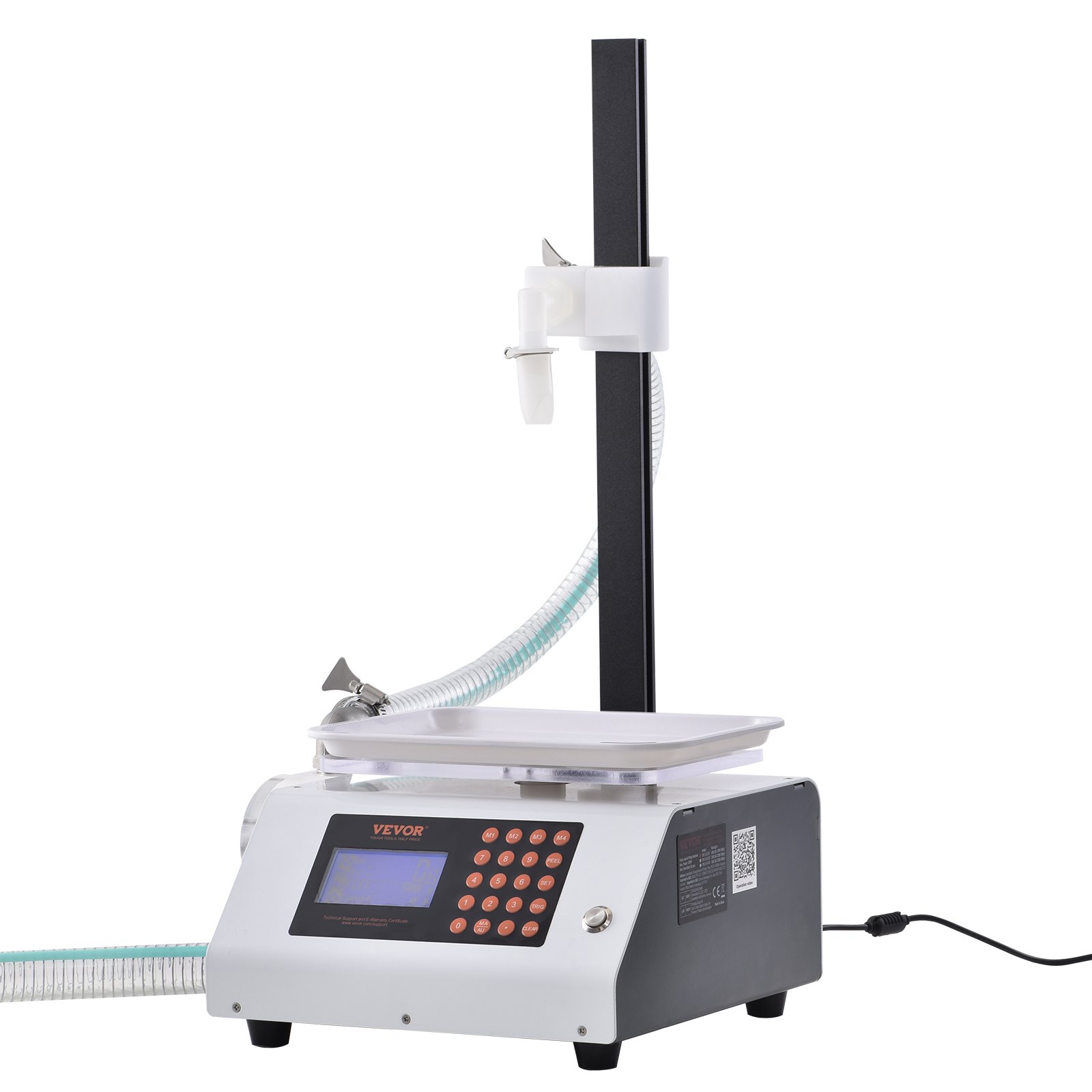 VEVOR Abfüllmaschine 2 L/min Flüssigkeitsabfüllmaschine 50–5000 g Flaschenabfüllmaschine 315 x 260 x 175 mm Pastenfüllmaschine 120-W-Pumpe Automatisch Füllmaschine ideal für Wein Milch usw.