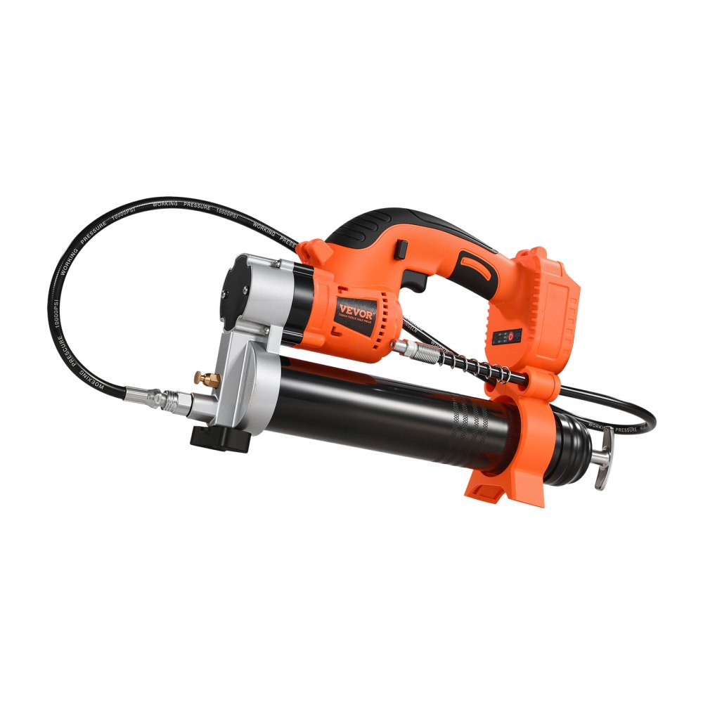 VEVOR Akku-Fettpresse, 55 MPa, Einhandfettpresse mit LED & 90 cm Schlauch, 20 V Akkubetrieb & Auslöser, Kompatibel mit 18V Makita-Akkus, zum Schmieren von Fahrzeugen oder Maschinen (Nur Werkzeug)