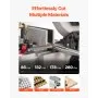 VEVOR Horizontale Metall-Bandsäge, 1,1 KW, 7 x 12 Zoll Schnittkapazität, 4 Geschwindigkeiten, Bandsäge mit variabler Geschwindigkeit, 220 V, horizontales und vertikales Schneiden für verschiedene Metallmaterialien, Holz und Kunststoff