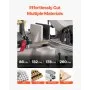 VEVOR Metallbandsäge, 1,1 KW, 7 x 8,25 Zoll Schnittleistung, horizontales und vertikales Schneiden, 4 Geschwindigkeiten Bandsäge mit variabler Geschwindigkeit 220 V, 0° bis 45° drehbare Basis zur Bearbeitung von Stahl, Aluminium, Messing, Holz und Kunststoff