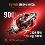 VEVOR 900W Druckluftkompressor Flüsterkompressor Luftkompressor Luftkompressor Ölfrei Kompressor 8L 2800U/min