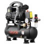 VEVOR 0,75 KW Druckluftkompressor, Ölfreier Kompressor mit 6 L Lufttank, Flüsterkompressor mit 71 L/min bei 6,2 bar & Max. 8 bar, Stabiler Luftkompressor Fußpolstern & Griff für Werkstatt Heimwerker