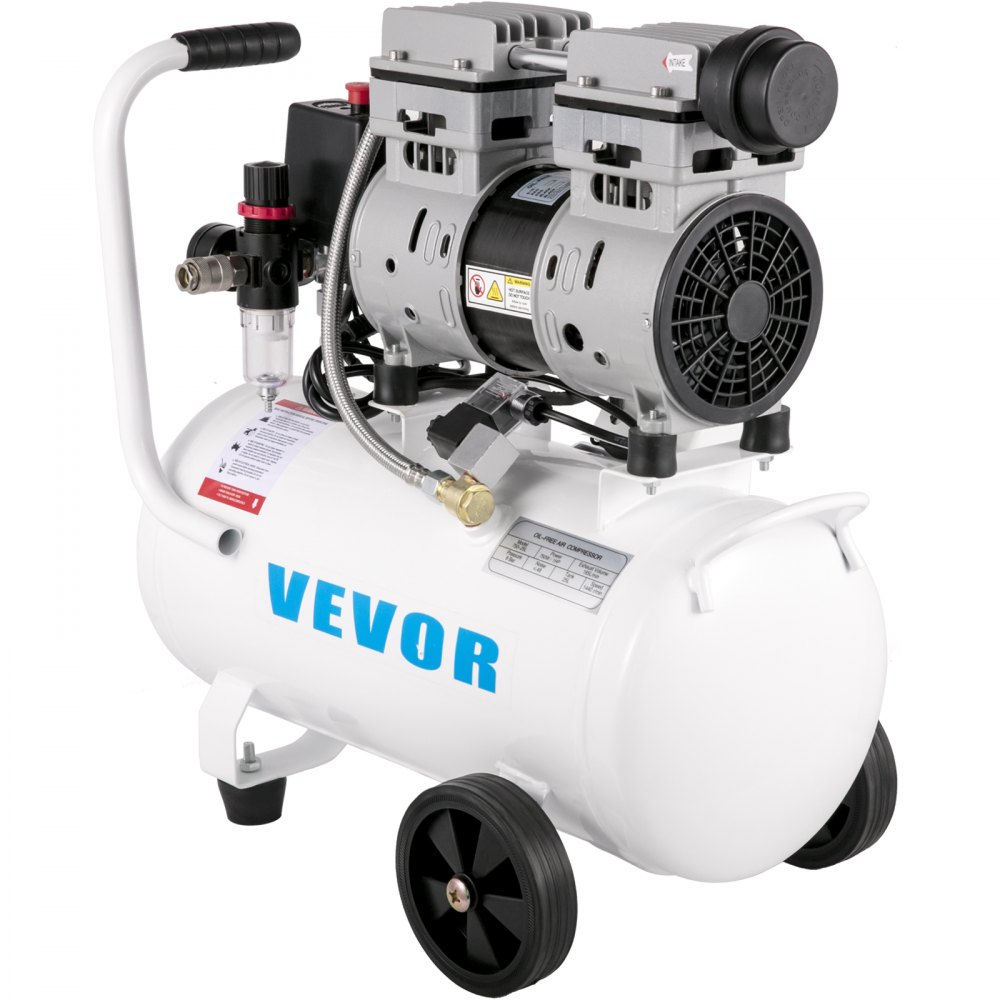 Vevor Flüster Kompressor ölfrei Luftkompressor 25l Leise Komplettes Zubehör