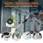 VEVOR Akku Hochdruckreiniger Bürstenlos Wasser Druckreiniger Spritzpistole Druckreinigerpistole (21 V, 50 bar, zur mobilen Reinigung und Bewässerung, 3,5L/min, inkl. Zubehör, 0°~40°-Düse)