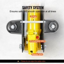 VEVOR Rangierwagenheber 2t Wagenheber Hydraulischer Autoheber Einzelkolben