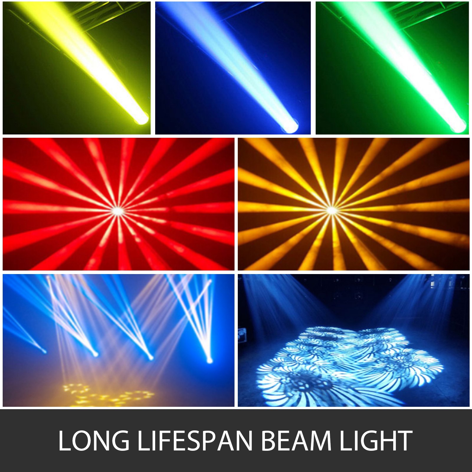 2X 30W LED Moving Head Licht DMX 512 Bühnenlicht Bühnenbeleuchtung 7 Farbwechsel