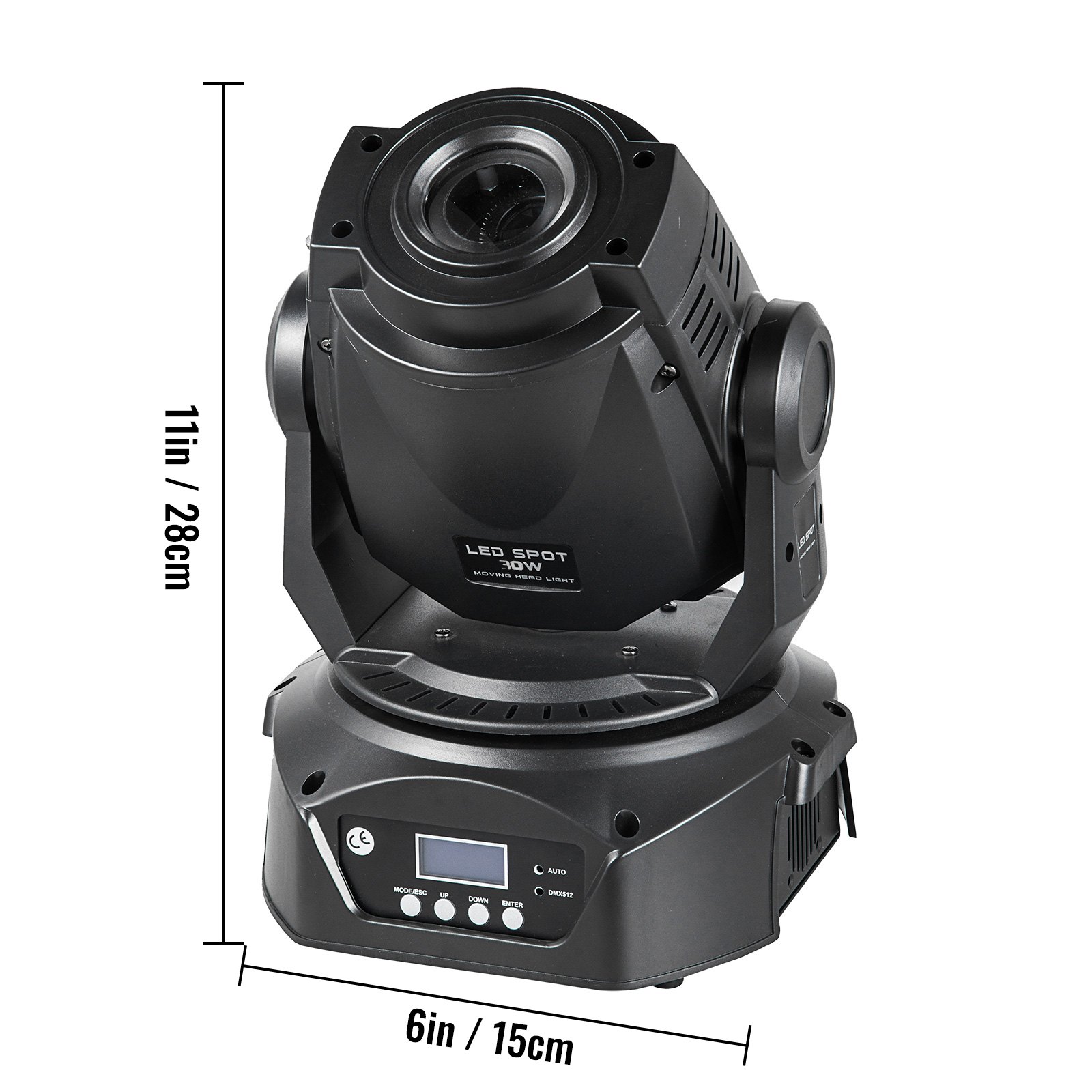 2X 30W LED Moving Head Licht DMX 512 Bühnenlicht Bühnenbeleuchtung 7 Farbwechsel