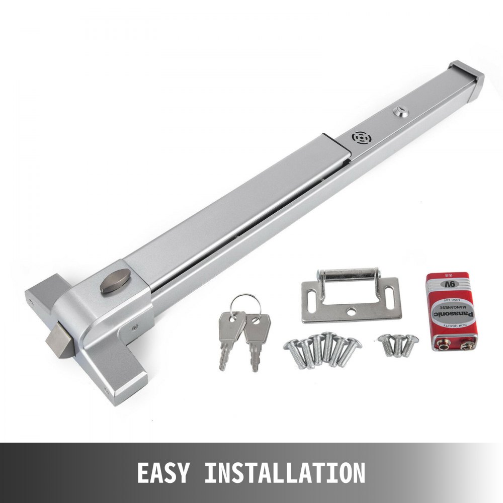 71-90cm Türöffner Tür Push Bar Mit Alarm Für Panic Bar Exit Stange Gerät