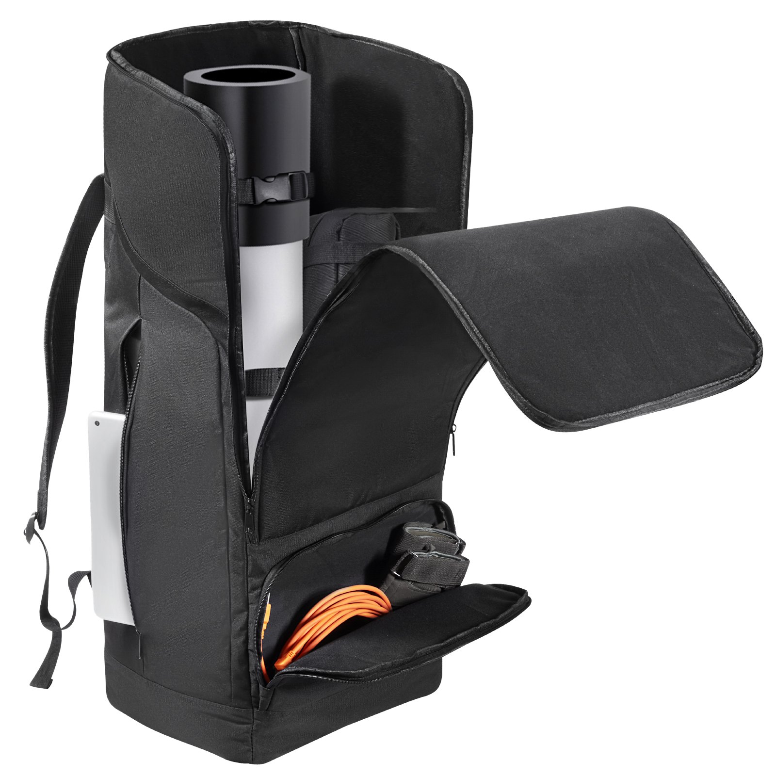 VEVOR Teleskoptasche, 76cm, Teleskop-Transporttasche mit sicherem Gurt, Taschen und bequemen Schultergurten, stoßdämpfende Teleskop-Tragetasche für optisches Rohr und Stativ, Gegengewichtstasche