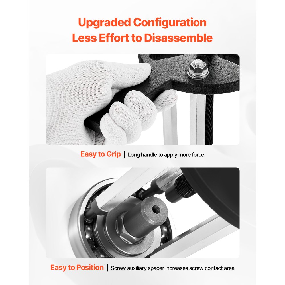 VEVOR 21-in-1 Bearing Puller Set, 21 PCS 3-Jaw Hook Puller for Internal External Bearings and Bearing Without Inner Shaft, Multifunctional Bearing Removal Tool with Heavy Duty Portable Storage Case