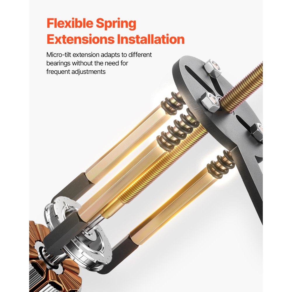 VEVOR 36-in-1 Bearing Puller Set, 36 PCS 3-Jaw Hook Puller for Internal External Bearings and Bearing Without Inner Shaft, Multifunctional Bearing Removal Tool with Heavy Duty Portable Storage Case