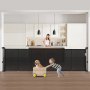 VEVOR einziehbares Babygitter (87 cm hoch ausziehbar bis 280 cm breit) ausziehbares Gitter für Kinder Haustiere, Netzmaterial, Treppenschutzgitter für Innentreppen Türen Flure Spielzimmer, Schwarz