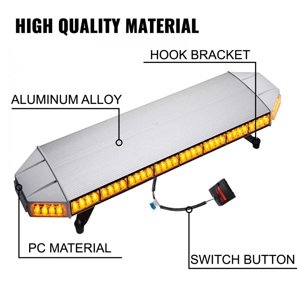 Auto Warnblitzer Warnleuchte Warnlicht Strobe Blitzleuchte Blitzlicht 1200mm