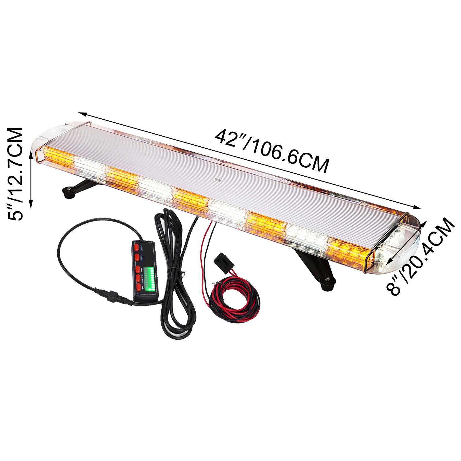 Auto Dach Warnblitzer Warnleuchte Magnet Strobe Blitzleuchte Licht 12-24v 1200mm