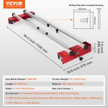 VEVOR Planfräsvorrichtung Fräserschlitten verstellbar Abflachungsfräse 152,5cm