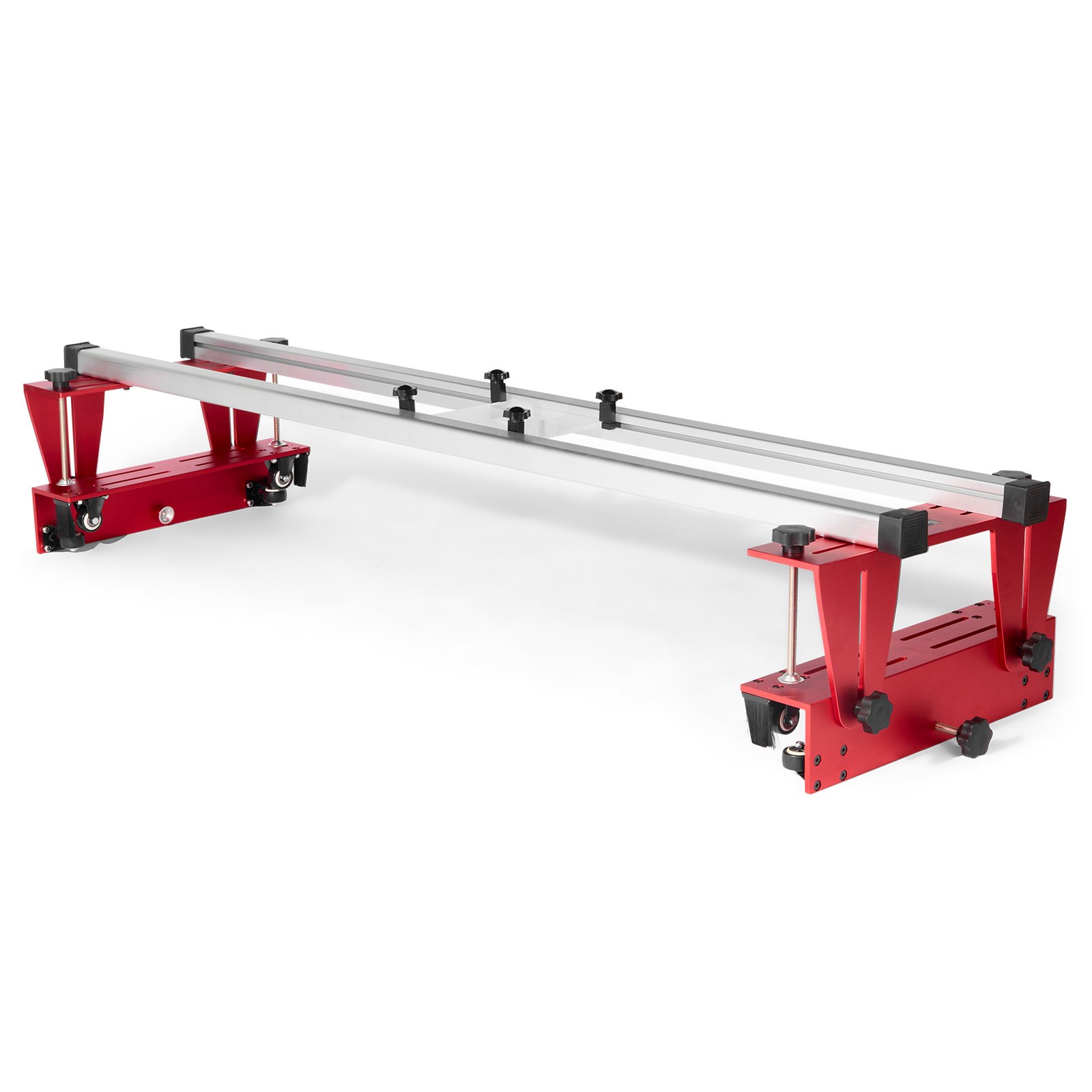 VEVOR Frässchlitten, 1625 mm, tragbare einstellbare Vorrichtung zum Glätten von Platten, DIY-Frässchlitten für die Holzbearbeitung, Plattenführungsvorrichtung, Trimmhobelmaschine zum Glätten von Holz