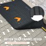 VEVOR Schwellenrampe Vollgummi Türschwellenrampe 15Tonnen Tragfähigkeit Bordsteinrampe mit Kanal 90,2x62x10,2cm Rollstuhlrampe Auffahrrampe Gummirampe Ideal für unebenen Boden Bordsteinkanten