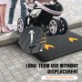 VEVOR Schwellenrampe Vollgummi Türschwellenrampe 15Tonnen Tragfähigkeit Bordsteinrampe mit Kanal 90,2x62x10,2cm Rollstuhlrampe Auffahrrampe Gummirampe Ideal für unebenen Boden Bordsteinkanten