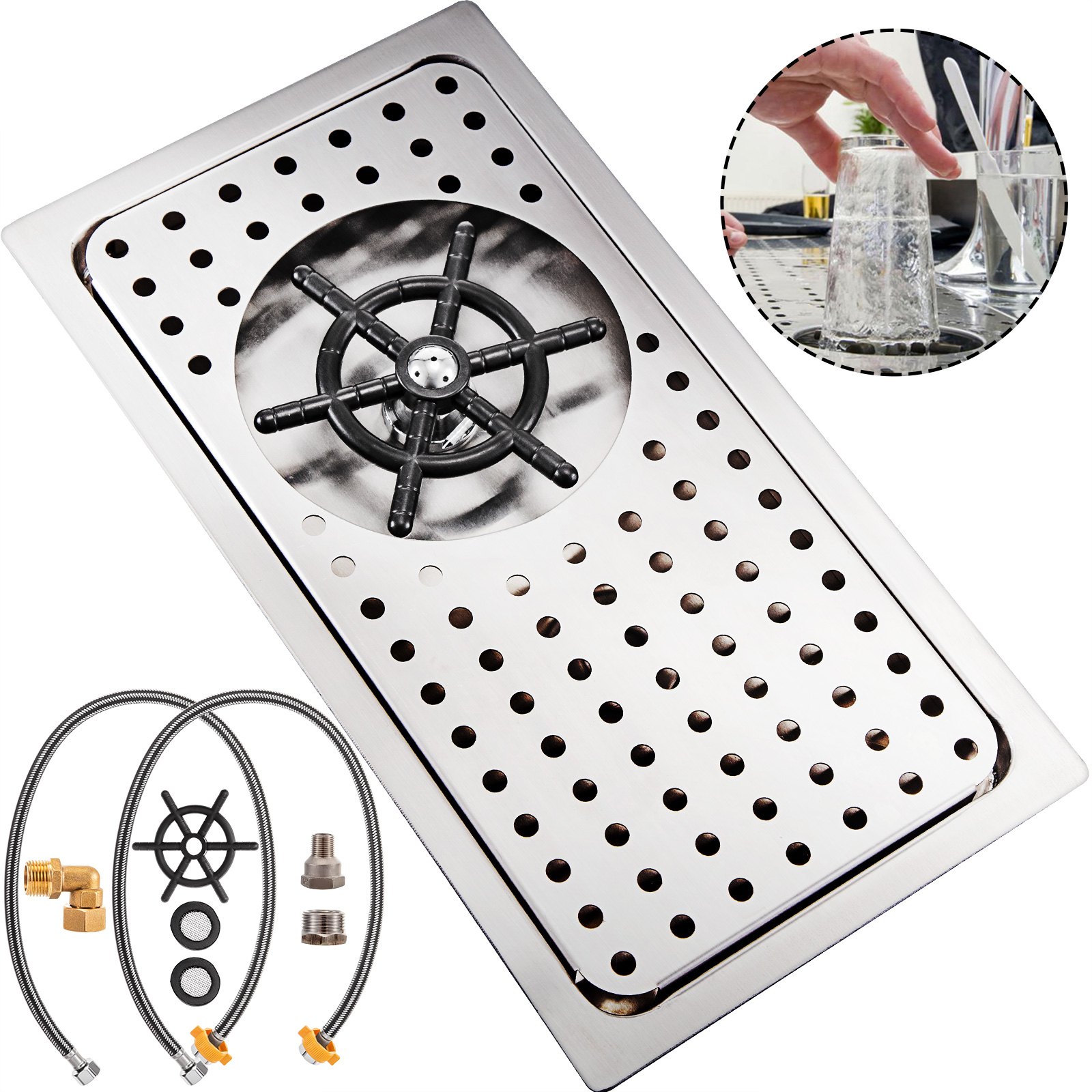 Gläserdusche Gläserspüler 1/2" Gläserbrause Spülgerät Automatisch Zapfanlage