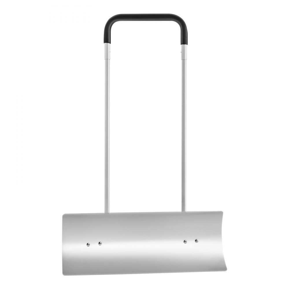 VEVOR Snow Shovel with Wheels 74.5cm Snow Shovel Snow Scraper Snow Remover with Wide Blade and U-Shaped Handle Side Angle of 15° Snow Removal Equipment Ideal for Schools Hospitals Parks