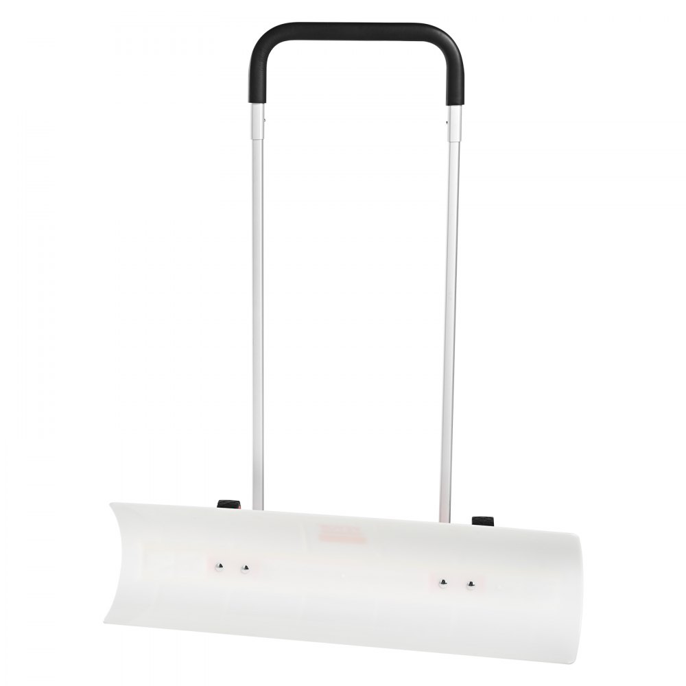 VEVOR Schneeschieber mit Rädern 94cm Schneeschaufel ABS-Kunststoff Aluminiumlegierung Schneeschippe Seitenwinkel von 15° Schneeräumer Schneeräumgeräte Rückenschonender Schneeschieber