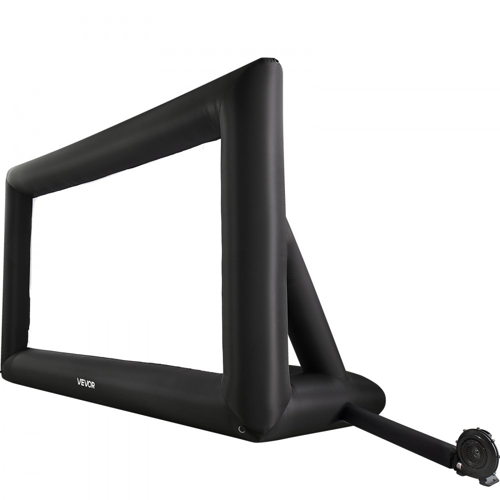 VEVOR aufblasbare Filmleinwand Projektion Beamer Leinwand aus 600D, Projektionsleinwand mit tragbarer Aufbewahrungstasche, 16:9, Filmprojektion für Heimkino Mottoparty Poolspaß (409 x 160 x 272 cm)