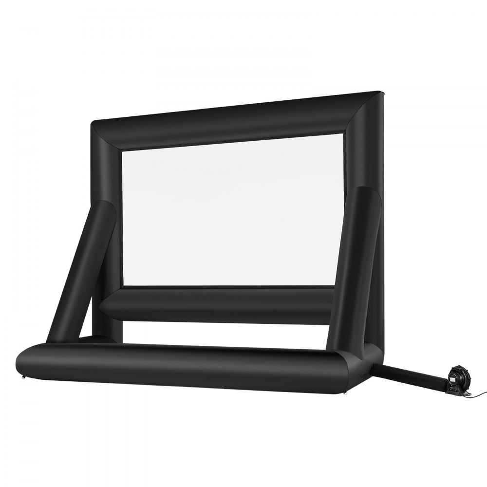 VEVOR aufblasbare Filmleinwand Projektion Beamer Leinwand aus 600D, Projektionsleinwand mit tragbarer Aufbewahrungstasche, 16:9, Filmprojektion für Heimkino Mottoparty Poolspaß (413 x 200 x 330 cm)