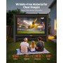 VEVOR aufblasbare Filmleinwand Projektion Beamer Leinwand aus 600D, Projektionsleinwand mit tragbarer Aufbewahrungstasche, 16:9, Filmprojektion für Heimkino Mottoparty Poolspaß (413 x 200 x 330 cm)