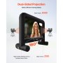 VEVOR aufblasbare Filmleinwand Projektion Beamer Leinwand aus 600D, Projektionsleinwand mit tragbarer Aufbewahrungstasche, 16:9, Filmprojektion für Heimkino Mottoparty Poolspaß (354 x 130 x 290 cm)