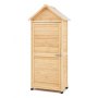 VEVOR Geräteschuppen Geräteschrank Gerätehaus Gartenschrank 710x455x1600mm