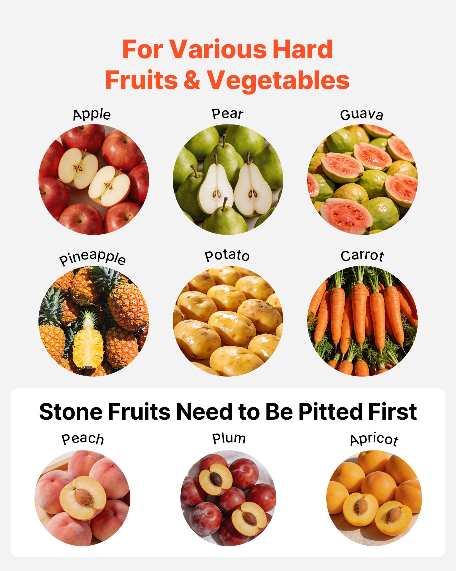 VEVOR 550W Electric Fruit Apple Crusher, SUS304 Desktop Crushing Machine, Grinds Whole Apples Up to 70mm Dia, 60 KG/H Capacity, Cider Press for Apples, Pears, Pineapple, Guava, Carrot, Potato