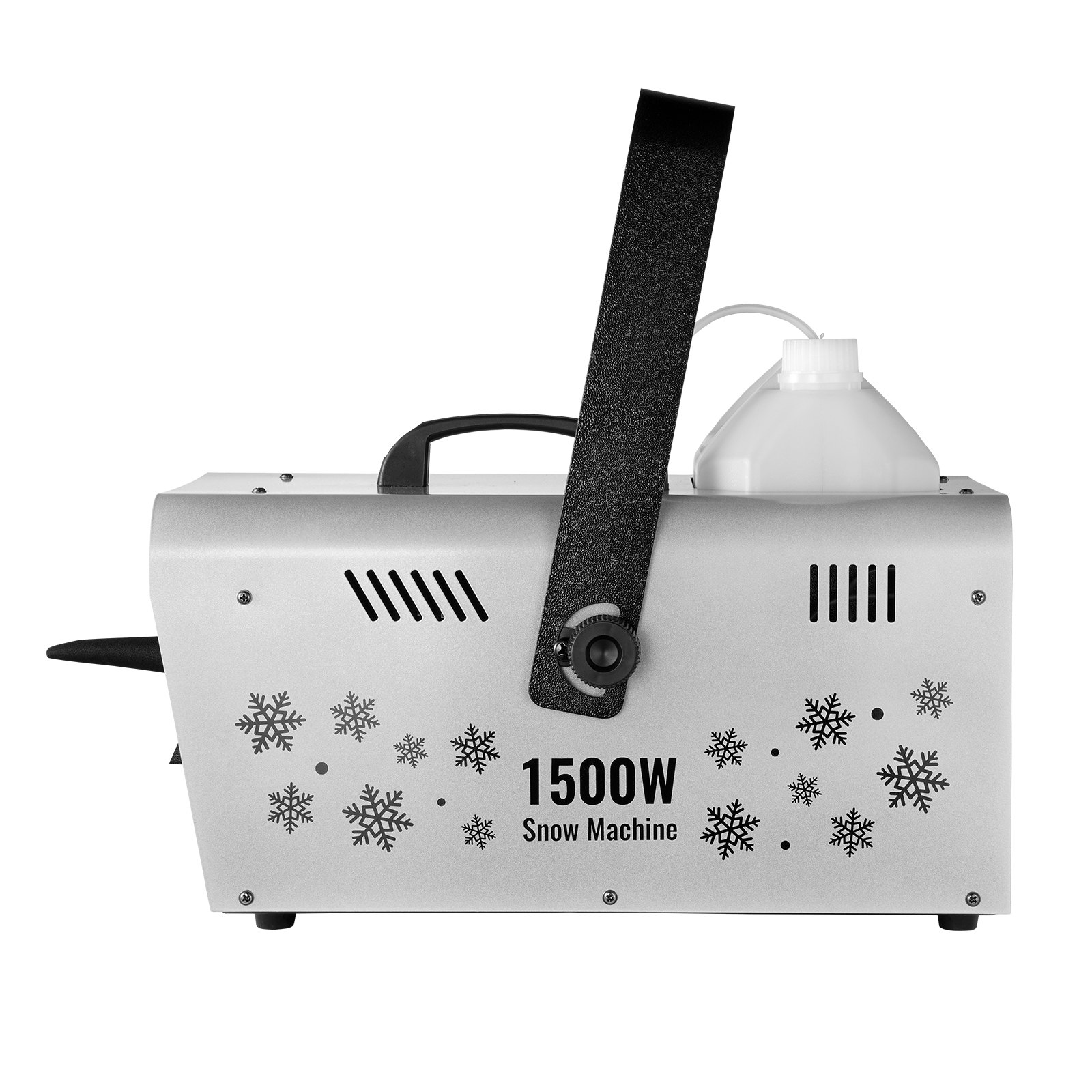 VEVOR Schneemaschine, 1500 W, Hand-/Hänge-Schneemaschine, ferngesteuerte Schneeflockenmaschine für den Innenbereich mit 5-Liter-Tank, Hochleistungs-Kunstschneemaschine für Weihnachtsfeiertagspartys