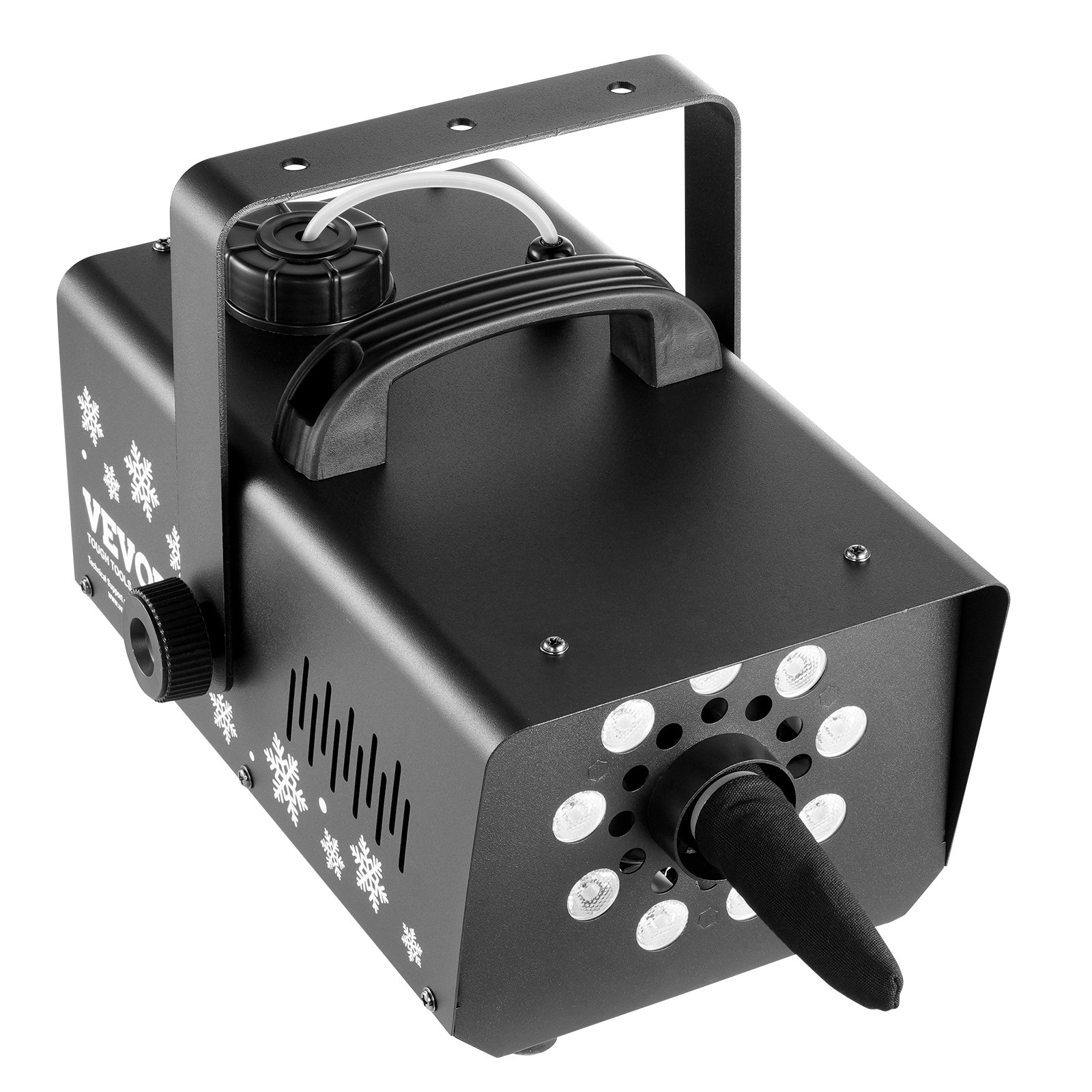 VEVOR Schneemaschine, 800 W, Hand-/Hänge-Schneemaschine mit LED-Licht und 1-L-Tank, ferngesteuerte Schneeflockenmaschine, Kunstschneemaschine für den Innenbereich für Weihnachtsfeiern, Schnee Maschine