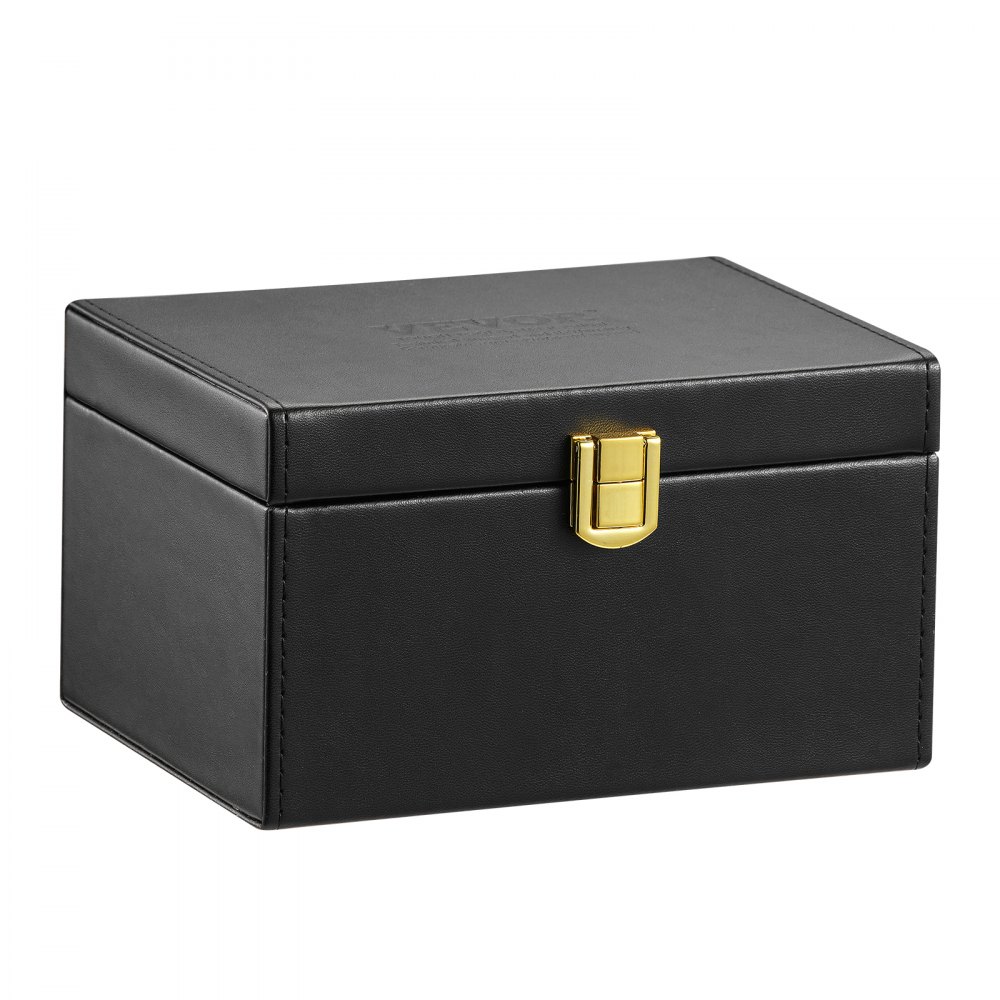 VEVOR  Faraday Box Signalblockierungsbox aus PU-Leder, Schutzschild für schlüssellosen Schlüsselanhänger für WLAN RFID GPS Bluetooth 5G, Diebstahlschutzbox 160 x 130 x 93 mm Schwarz