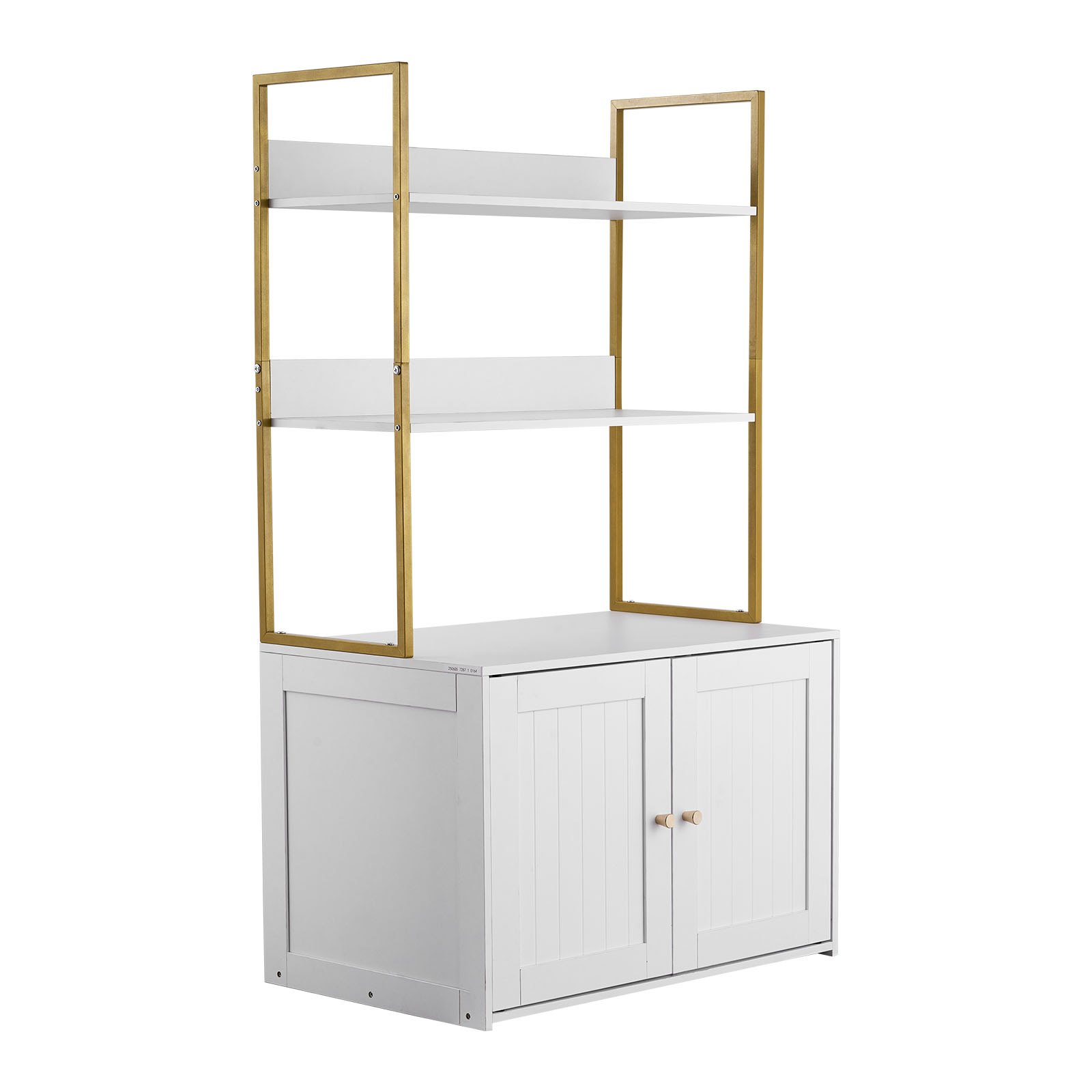 VEVOR Katzenschrank, 700x450x1245 mm, Katzentoilette mit Metallbeinen & 2-stöckigen Lagerregalen, Katzenklo Schrank, Katzenhaus, passend für die meisten Katzentoiletten, für das Wohnzimmer